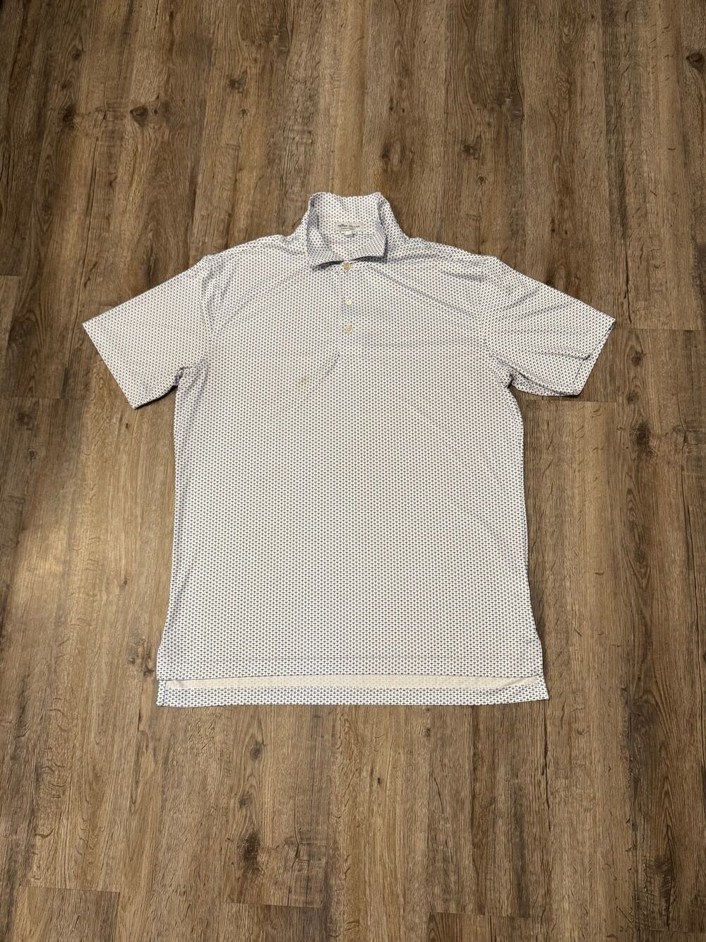 Peter Millar Men's Crown Sport Mississippi Performance Jersey Polo Size Medium